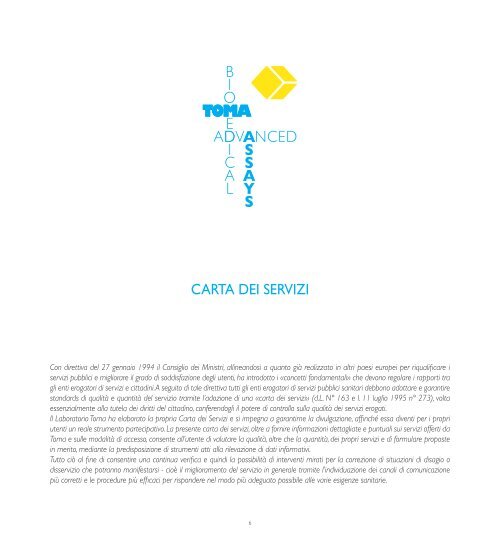 CARTA DEI SERVIZI