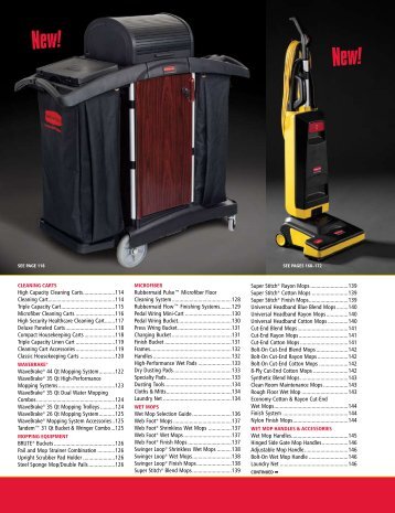 High Capacity Cleaning Carts ......................114 Cleaning ... - AJ Link
