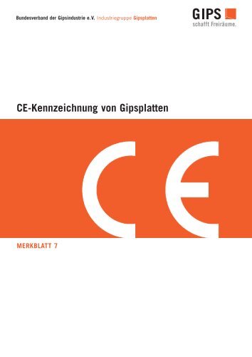 Ce-Kennzeichnung von Gipsplatten - Hagebau