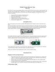 Control Line Motor Timer Manual - E-flite