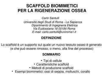 Scaffold biomimetici - carlo santulli home page