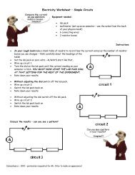 Electricity Worksheet â Simple Circuits - Cyberphysics