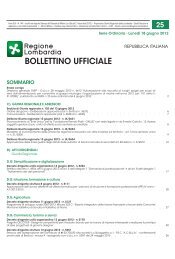 bollettino ufficiale - Agenda Digitale Lombarda - Regione Lombardia