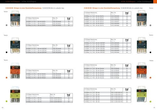 SYSDepot SYSDepot - USH - Bis and Tools