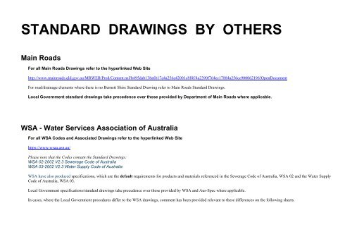 Burnett Shire Standard Drawing - Bundaberg Regional Council