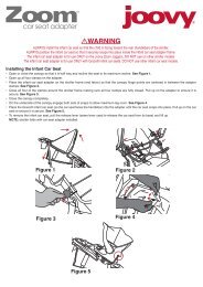 car seat adapter ! WARNING - Joovy