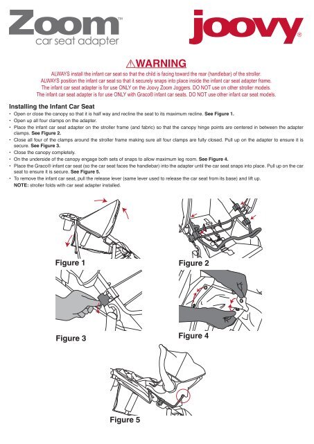 car seat adapter ! WARNING - Joovy