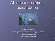 Klimta izmaiÅ†as un potenciÄlÄ izplatÄ«ba - Latvijas UniversitÄte