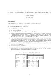 Correction de l'Examen de StratÃ©gies Quantitatives de Gestion