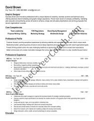 download the Graphic Design Resume Sample Two in PDF.