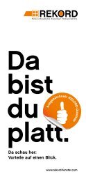 Da bist du platt! - Rekord-Fenster