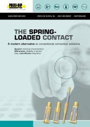 THE SPRING- LOADED CONTACT - PRECI-DIP SA