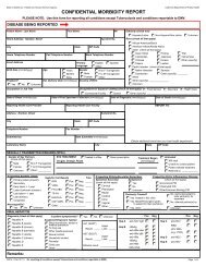 Confidential Morbidity Report - California Department of Public Health