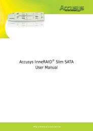 Accusys InneRAID Slim SATA User Manual