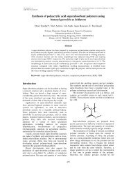 Synthesis of polyacrylic acid superabsorbent polymers using ...
