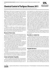 Chemical Control of Turfgrass Diseases - University of Kentucky