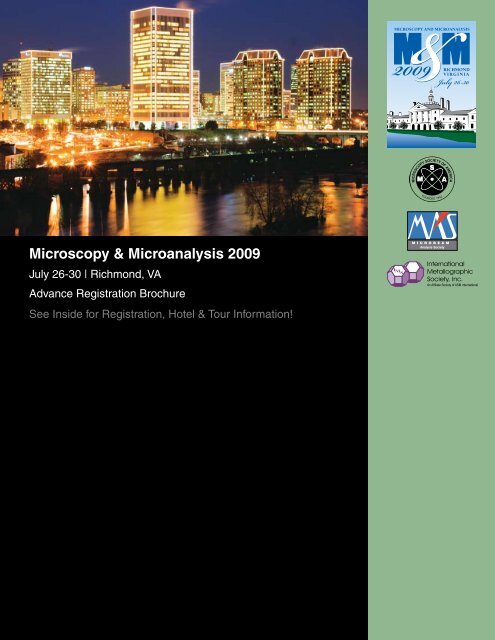 Meeting Summary & Registration Brochure - Microscopy Society of ...