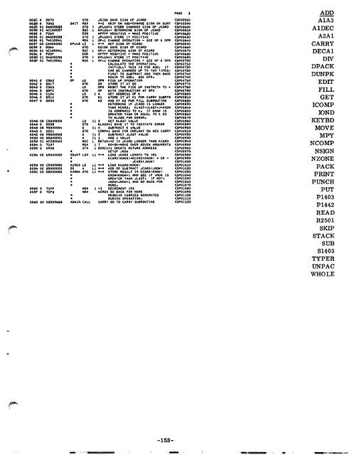 1130 Commercial Subroutine Package - All about the IBM 1130 ...