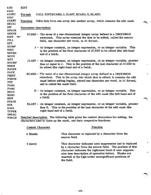 1130 Commercial Subroutine Package - All about the IBM 1130 ...