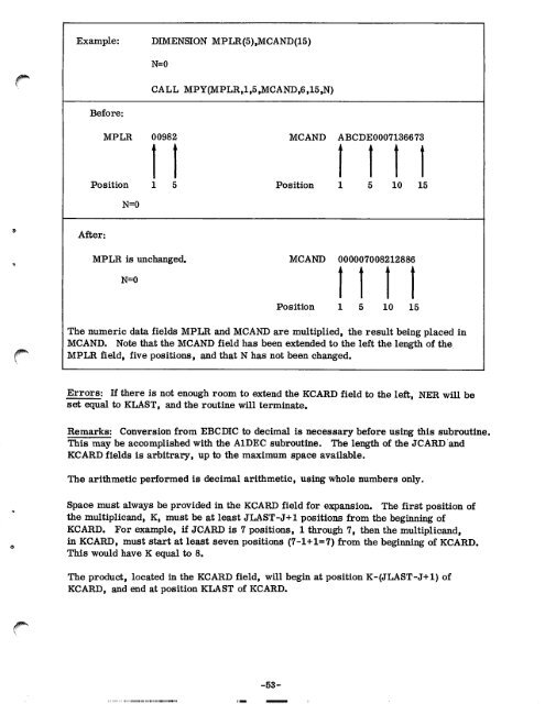 1130 Commercial Subroutine Package - All about the IBM 1130 ...