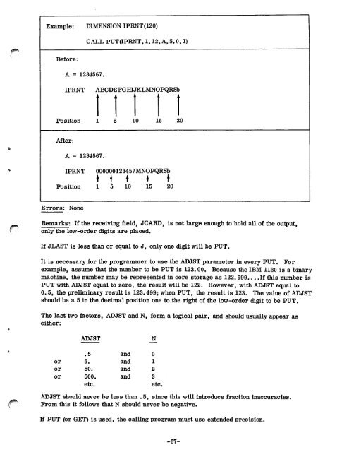 1130 Commercial Subroutine Package - All about the IBM 1130 ...