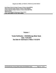 I Tender Notification : CSO/36/Energy Meter Seals Date ... - WESCO