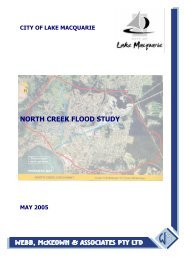 NORTH CREEK FLOOD STUDY - Lake Macquarie City Council