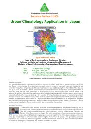 Technical Seminar 2/2009 Urban Climatology Application in Japan