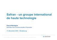 Safran - un groupe international de haute technologie - F2iC