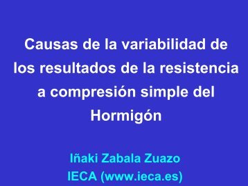 Causas de la variabilidad de los resultados de la resistencia a ...