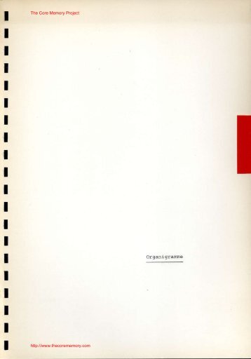 NCR 446 Organigramme. - The Core Memory