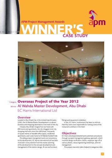 Al Wahda Master Development, Abu Dhabi - Association for Project ...