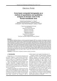 Cone beam computed tomography as a method of ... - Rjme.ro