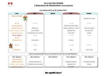 L'Alsacienne de Restauration vous prÃ©sente - Wolfisheim