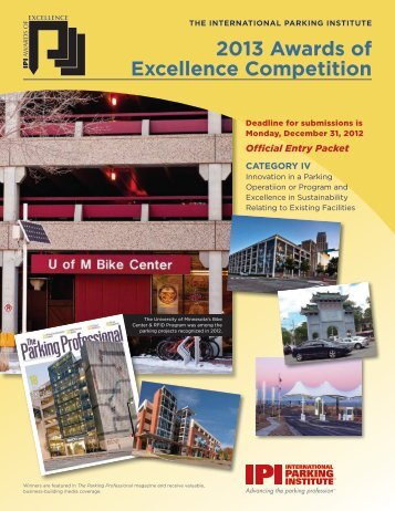 2013 Awards of Excellence Competition - International Parking ...
