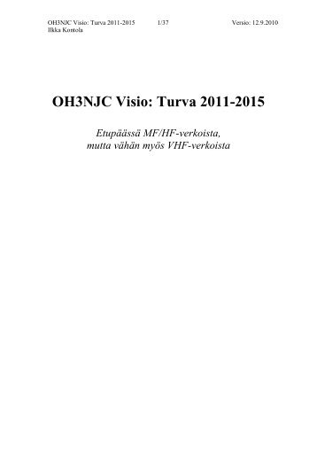 OH3NJC Visio: Turva 2011-2015 (pdf) - Sral