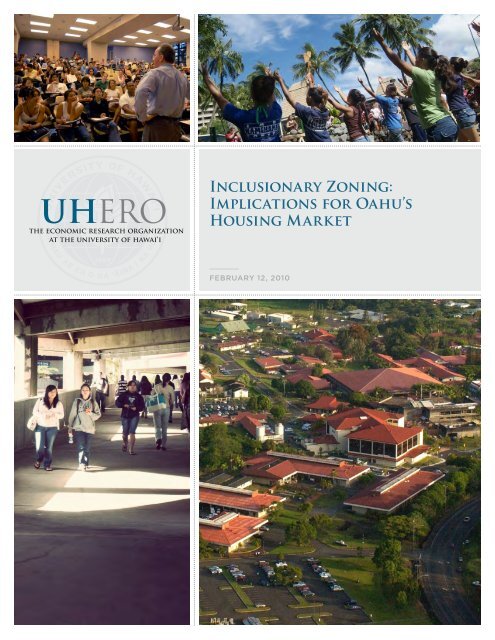 IMPlicAtiONS FOR OAhU'S HOUSiNG MARkEt - UHERO