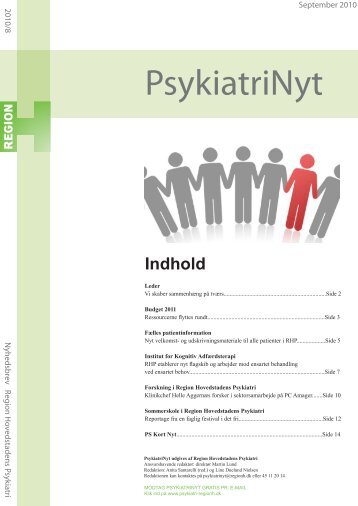 PsykiatriNyt september 2010 - Region Hovedstadens Psykiatri