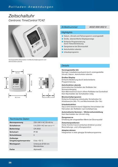 Centronic- Steuerungsprogramm - Becker-Antriebe - Home