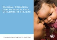Global Stategy for Womens and Childrens Health - GAVI Alliance