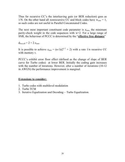 Lecture notes on turbo codes.