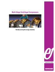 Multi-Stage Centrifugal Compressors - Elliott Turbomachinery
