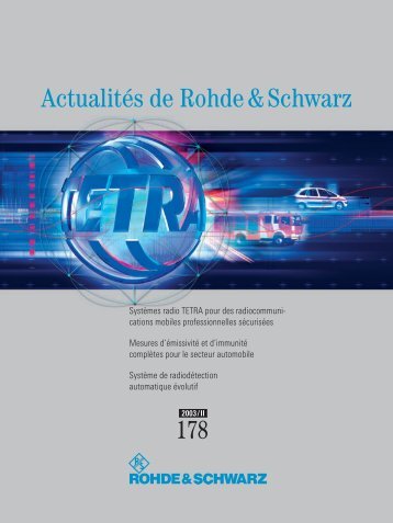 ActualitÃ©s de Rohde & Schwarz - Rohde & Schwarz International