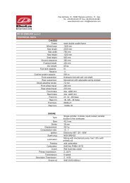 RR 50 ENDURO euro 2 TECHNICAL DATA - Betamotor