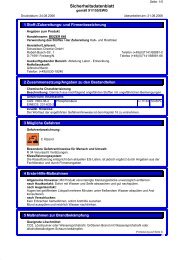 Sicherheitsdatenblatt