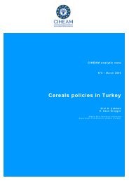 Cereals policies in Turkey