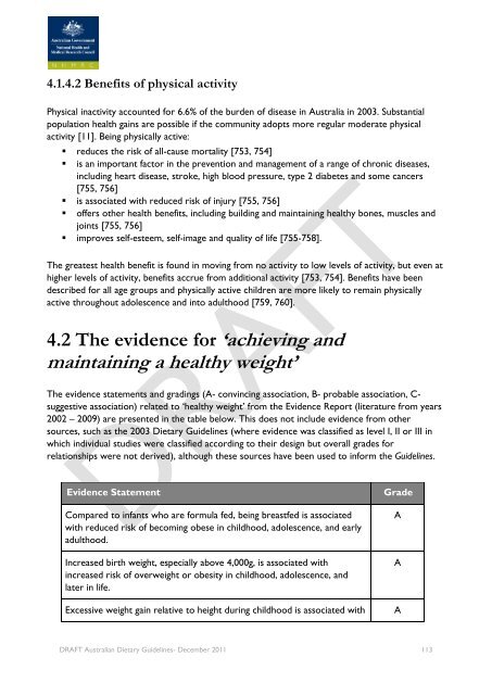 Draft Australian Dietary Guidelines (PDF, 3MB) - Eat For Health