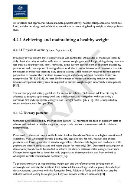 Draft Australian Dietary Guidelines (PDF, 3MB) - Eat For Health