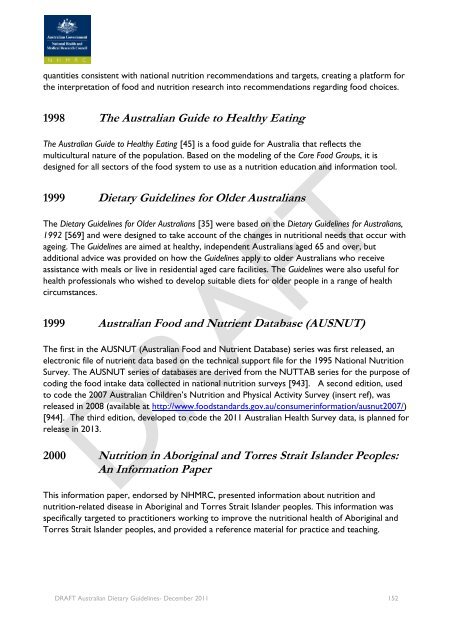 Draft Australian Dietary Guidelines (PDF, 3MB) - Eat For Health