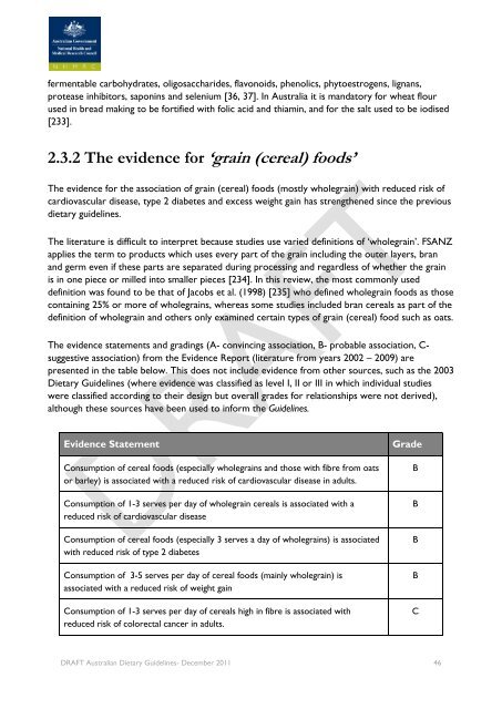 Draft Australian Dietary Guidelines (PDF, 3MB) - Eat For Health